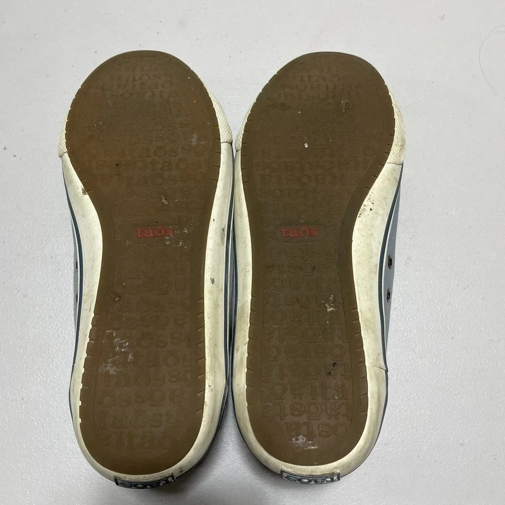 Taos 8.5 Sneaker Moc Star Canvas Greyish / Blue Distressed Finish Slight Wear‎
